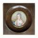 Miniature : portrait de dame de qualité