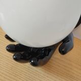 80s hand and globe wall light