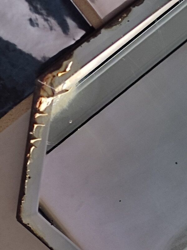 Art Deco beveled mirror