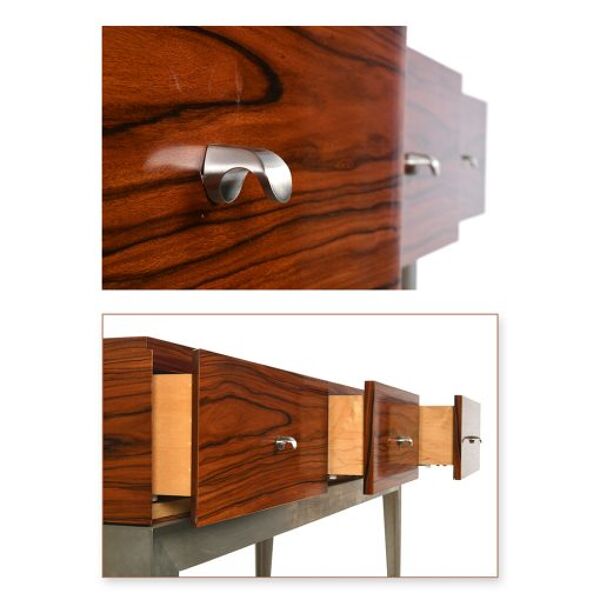 Console design de style scandinave à 3 tiroirs