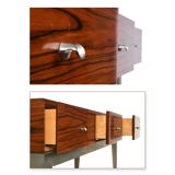 Scandinavian-style design console with 3 drawers