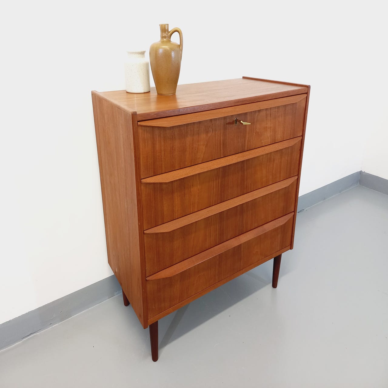 Scandinavian teak chest of drawers from the 60s