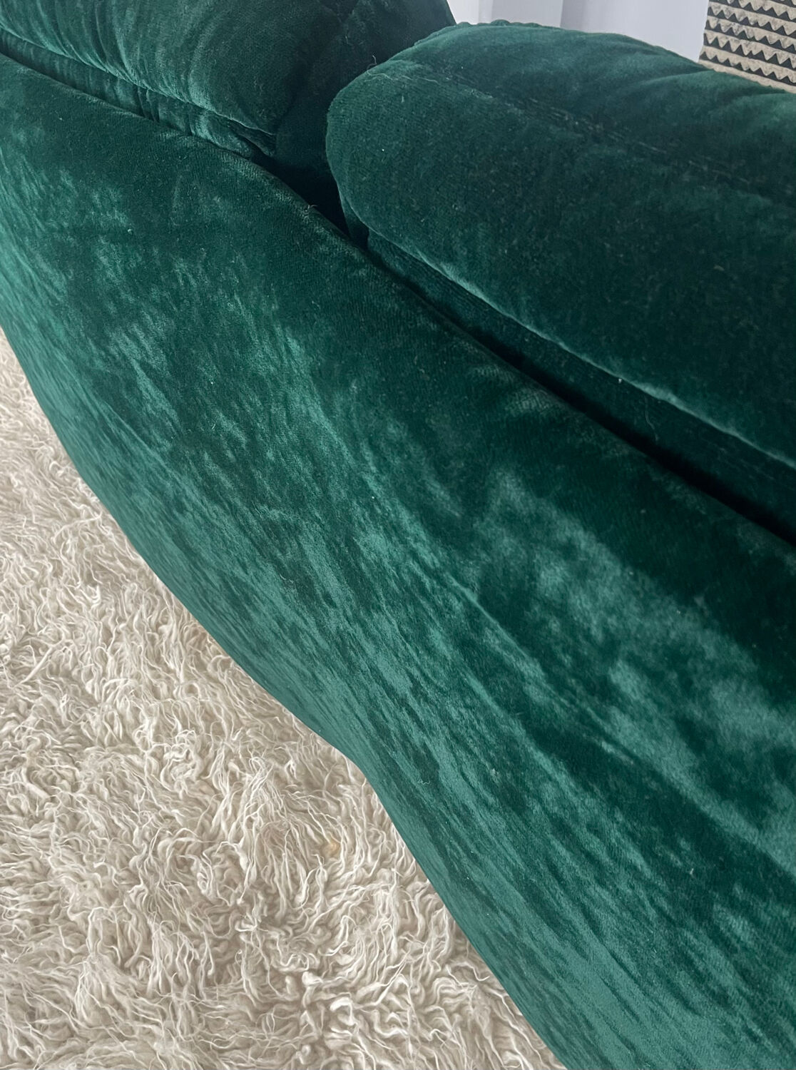 Velvet sofa 1970