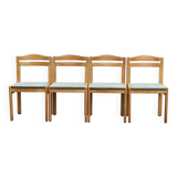 4 Musterring solid oak chairs, 1970