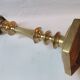 Antique bronze candlestick, 19th century, torch holder, candelabrum.