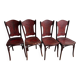 Set of 4 Art Nouveau chairs by Jacob & Josef Kohn (circa 1900)