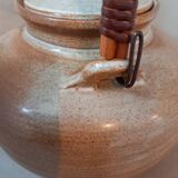 Glazed stoneware teapot
