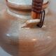 Glazed stoneware teapot