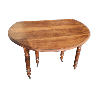 Table 6 pieds louis philippe noyer 2m25