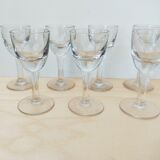 Set of 11 drip glasses