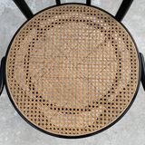 Tuna chair model 1018 in black curved wood and canning 1930