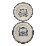 Two deep plates