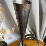 Triple-entwined iron chandelier