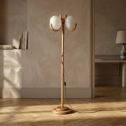 Lampe de sol de l'âge atomique, éclairage d'hôtel vintage, Tchécoslovaquie années 1970
