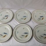 6 Limoge plates service porcelain cover