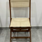 Set of 4 folding garden chairs