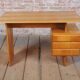 Mid-Century Writing Desk in Oak by B. Landsman, Czech, 1950s
