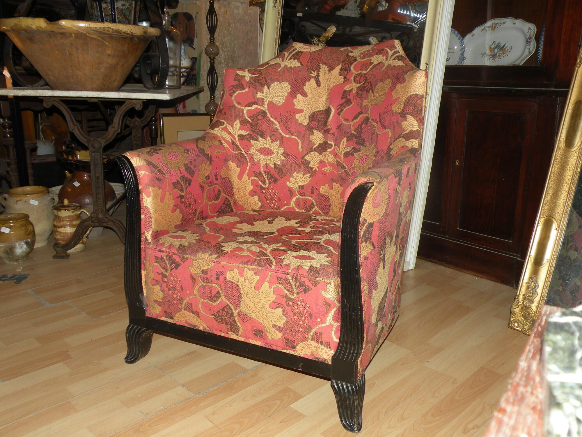 Fauteuil gondole époque art déco entièrement d'origine