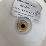 Vintage 1970s table lamp Athéna Georgia Jacob almond green - 56 cm