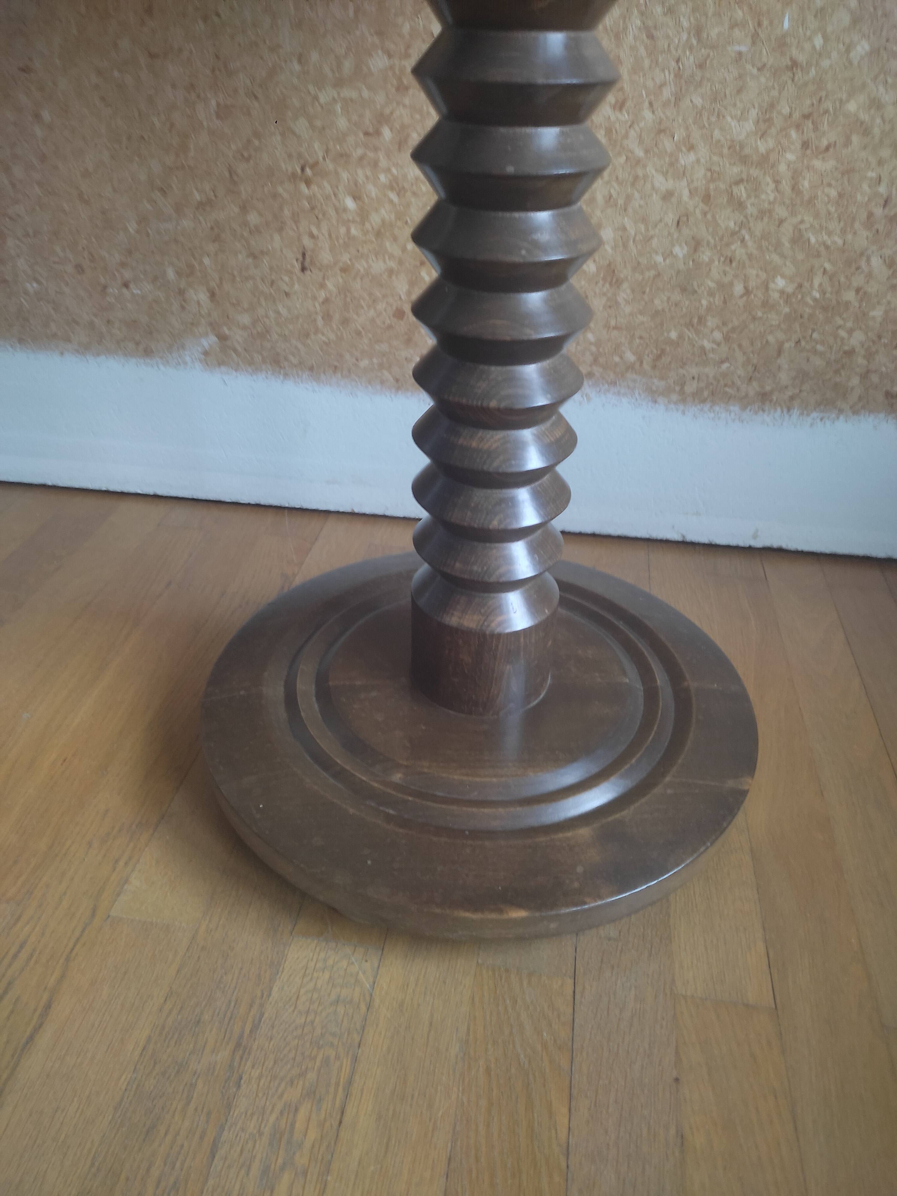 Charles Dudouyt style pedestal table