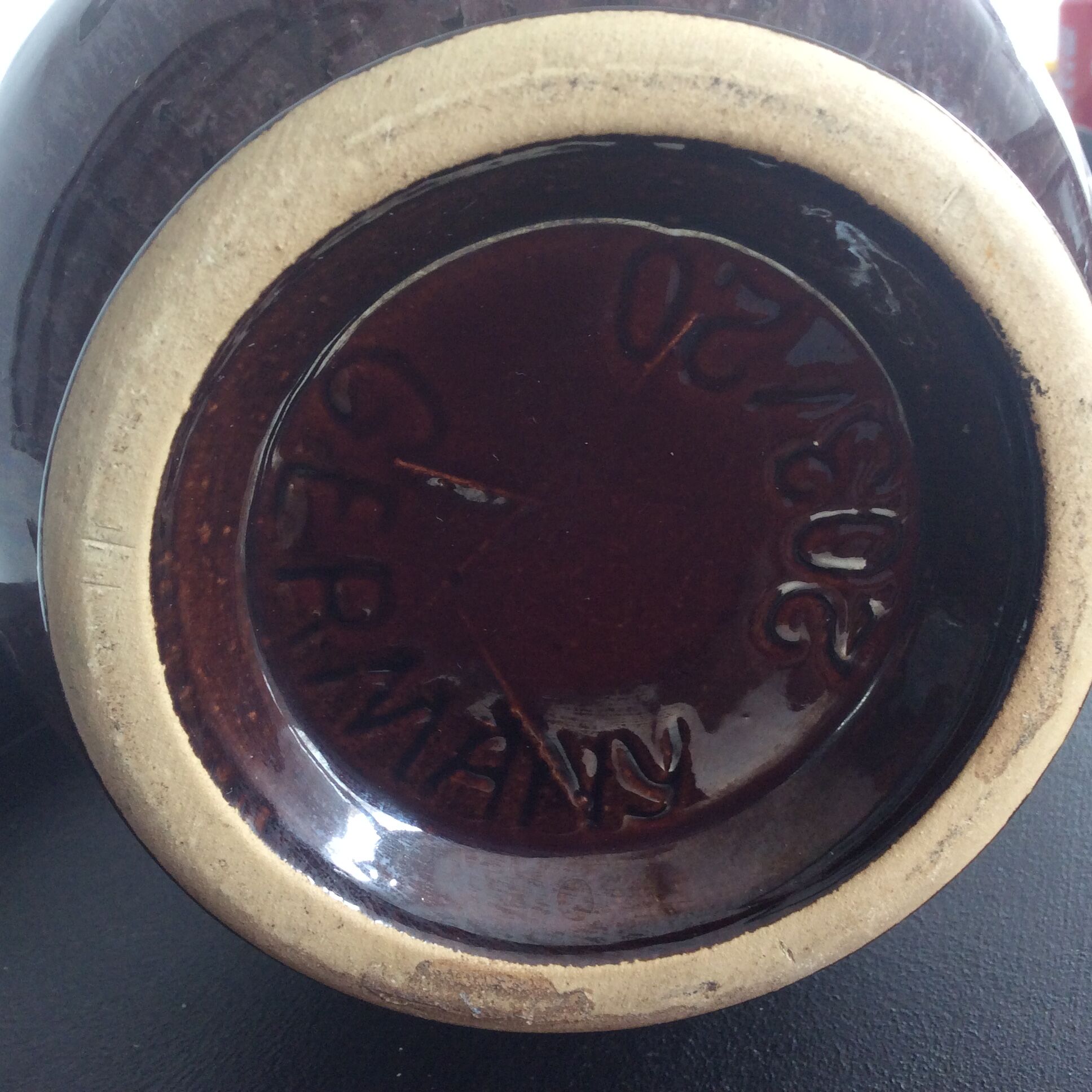 Vintage ceramic vase enamelled Germany