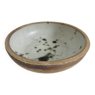 Tachist stoneware pocket emptier from the "poterie de la colombe" 50s 60s