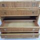 Chest of drawers, dresser, 1960s, Dal vera, bamboo and wicker, brass handles
