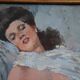Nude of a young woman, oil painting on board, Italy early 20th century