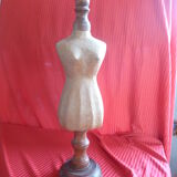 Counter mannequin in mache paper &wooden foot collector object of metier