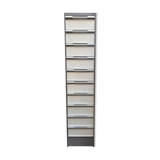Metal locker with 10 flaps