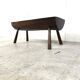 Solid wooden brutalist coffee table, 1960s