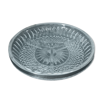 Round glass aperitif dish
