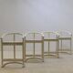 Série de 4 tabourets de bar Allmilmö, Allemagne, 1980