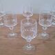 6 verres à pied en cristal