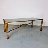 Gilded Regency coffee table by Giovani Banci for Hermès, Italy, 1970s