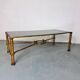 Brass coffee table in Regency style by Giovani Banci for Hermès, Italy, 1970s.