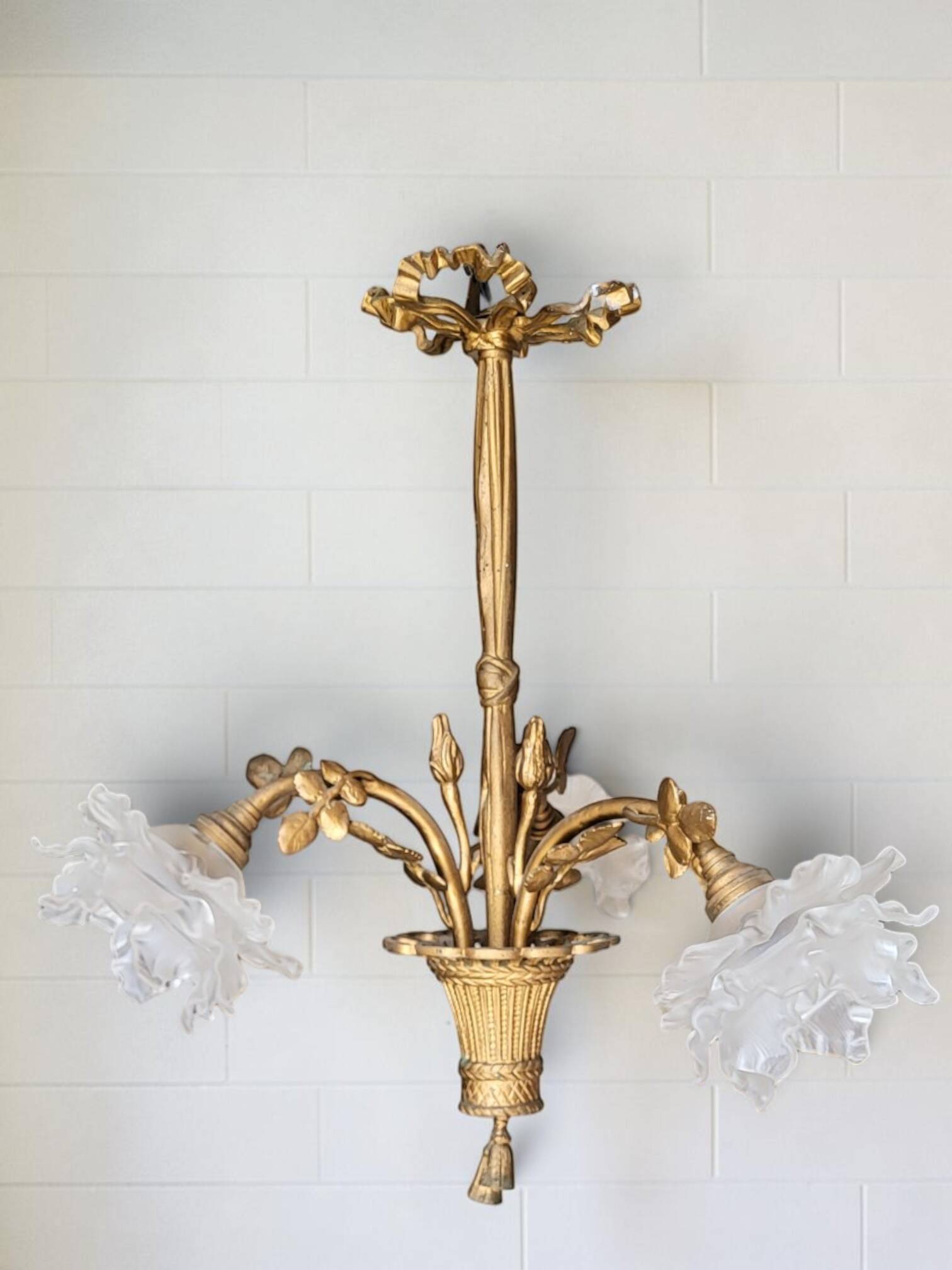 Bronze chandelier Louis XVI