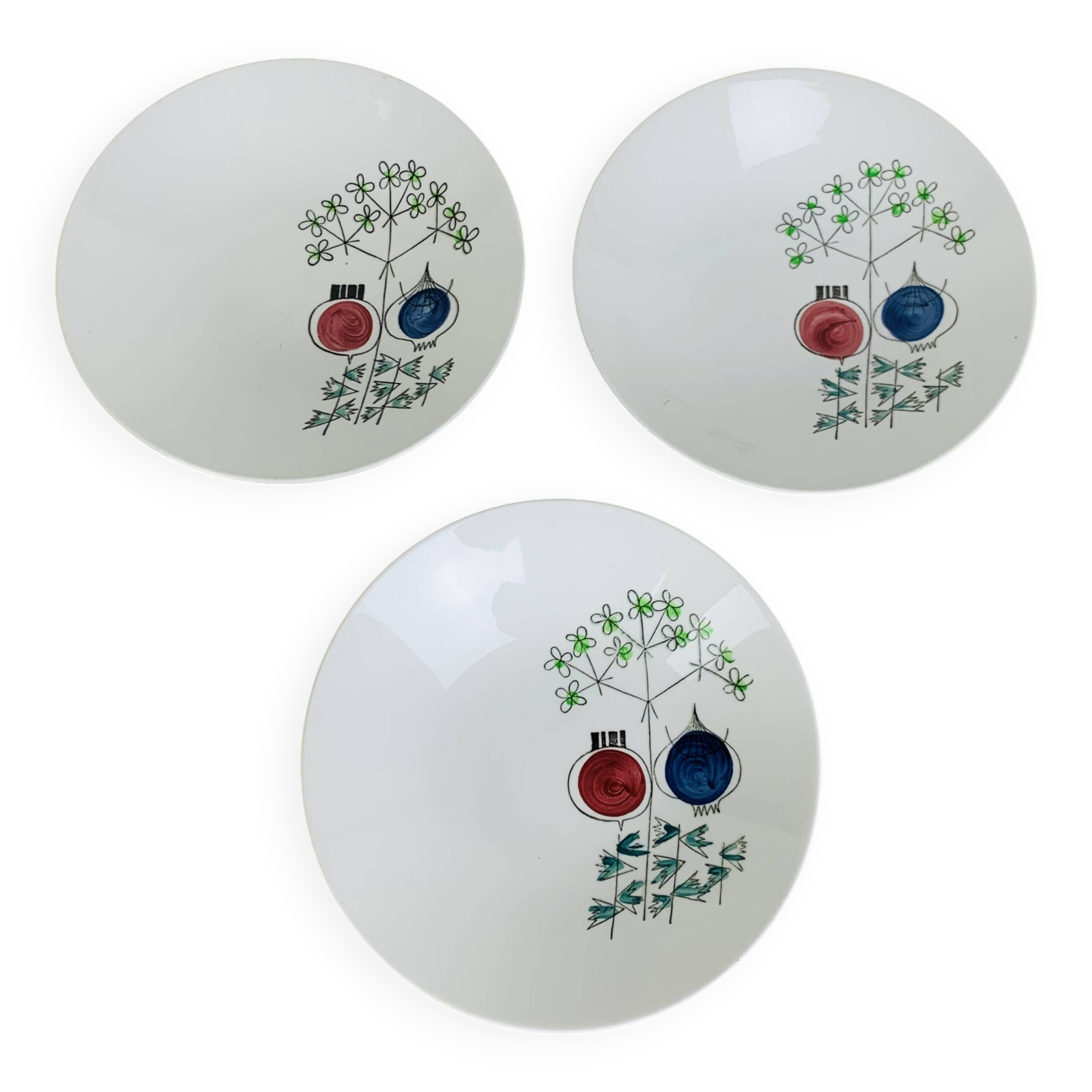 3 Pomona dishes/cups/bowls by Marianne Westman for Rörstrand Sweden