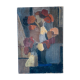 Oil on canvas stylized bouquet