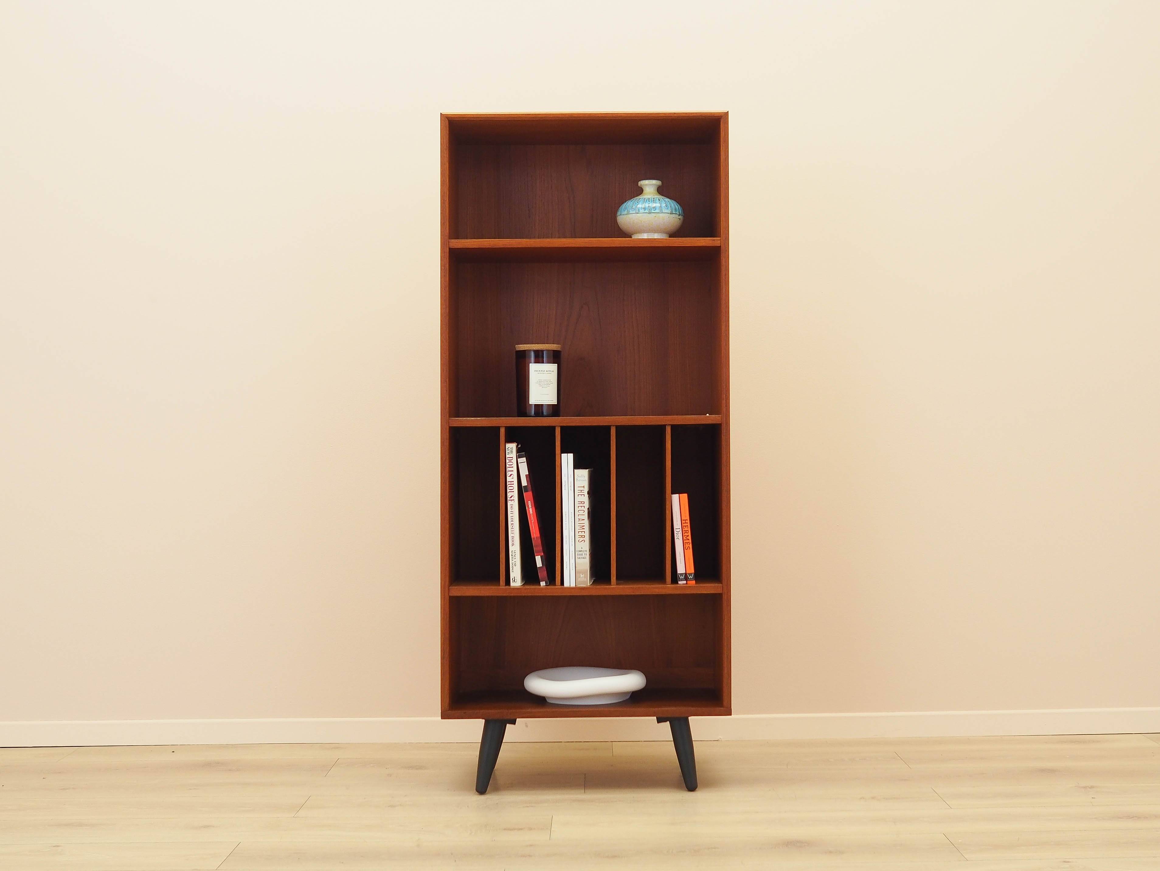 Teak bookcase, Danish design, 1970s, made in Denmark