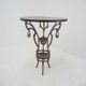 Table d’appoint en fer industriel antique