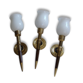 Lot of 3 appliques 1950 type vintage flare