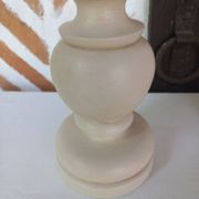 Pair of off-white patinated lamp bases