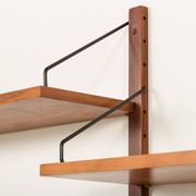 Poul Cadovius shelving unit with a desk in walnut for Cado, 1960s
