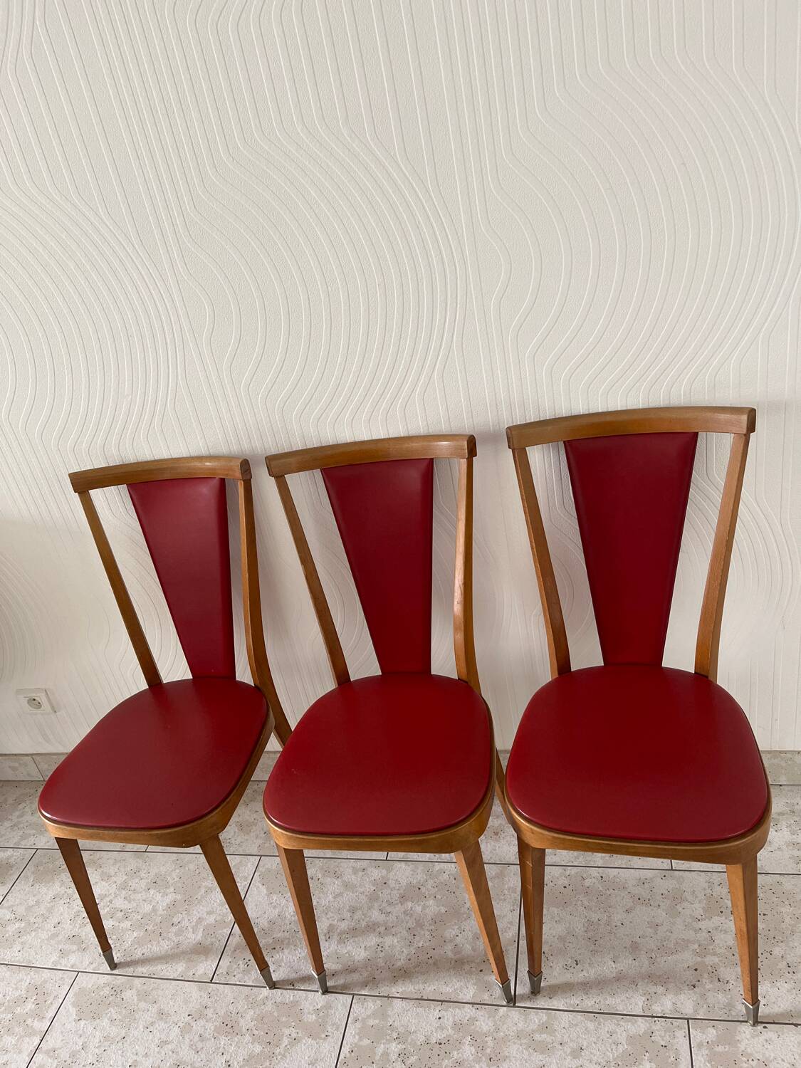 3 Baumann chairs model Palma 1960