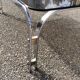Vintage coffee table smoked glass and chrome 70