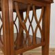 Table de chevet ou d'appoint à croisillons, bois, années 60