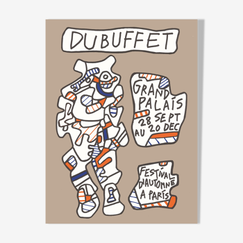 Affiche exposition Jean Dubuffet