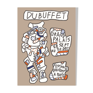 Affiche exposition Jean Dubuffet