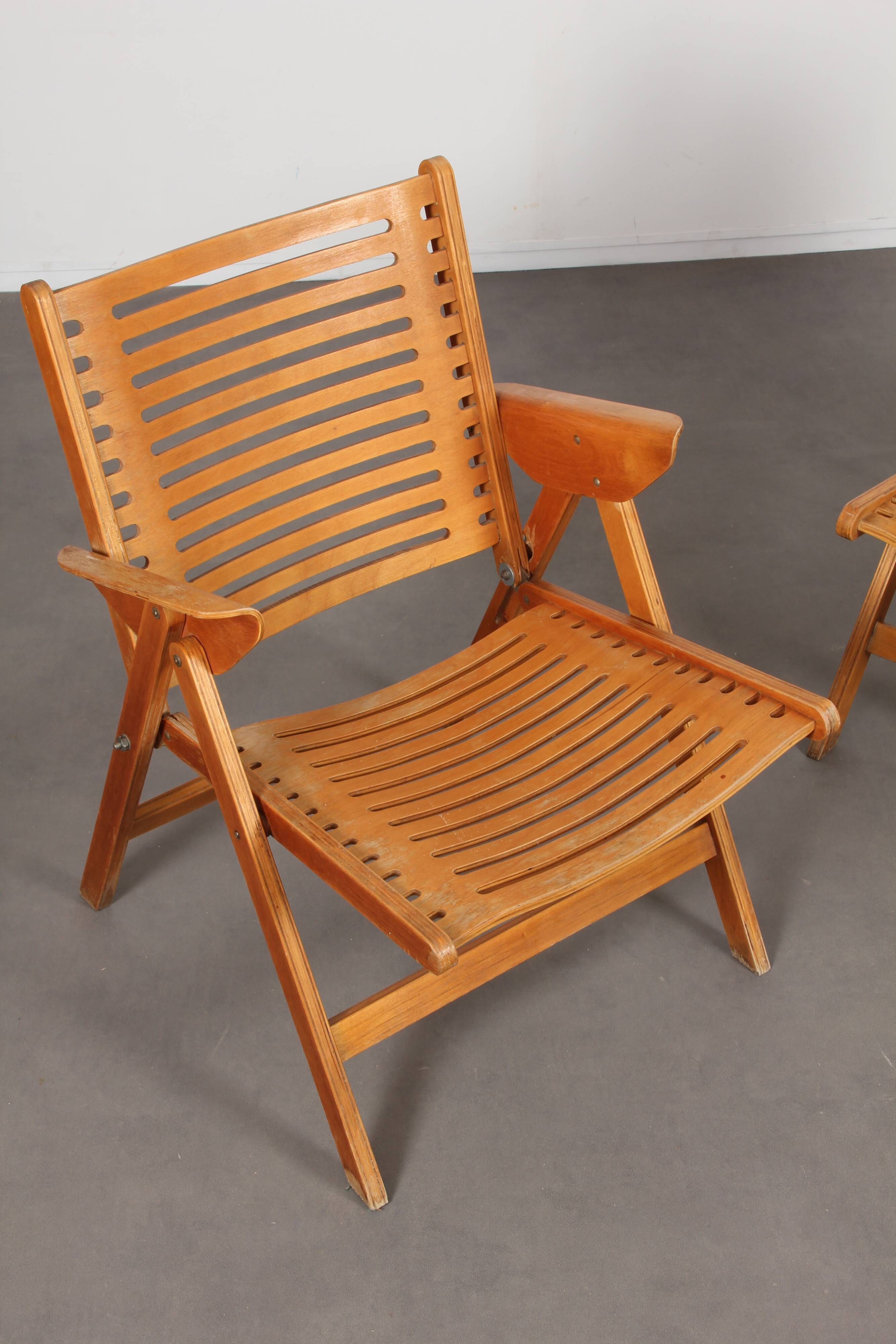 Pair of Rex armchairs by Niko Kralj for Stol Kamnik, 1950